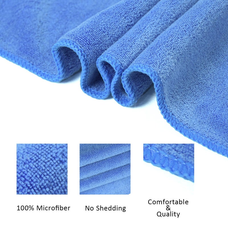 JML Microfiber Towels, Bath Towel Set (6 Pack, 27" x 55") - Extra Large, Soft, Absorbent, Fast Drying Bathroom Towel for Shower, Swimming, Fitness, Sport, Yoga, Peach/Grey/Blue - Image 3